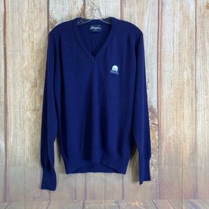 ➡️Hogan Sunset Hills Country Club VNeck Sweater Size Medium